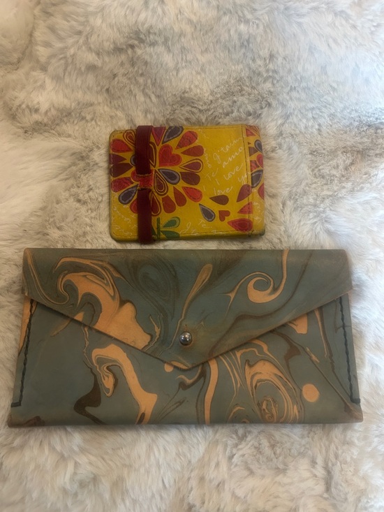 Fossil Handbags - NEVA OPET and Fossil Boho leather wallet bundle